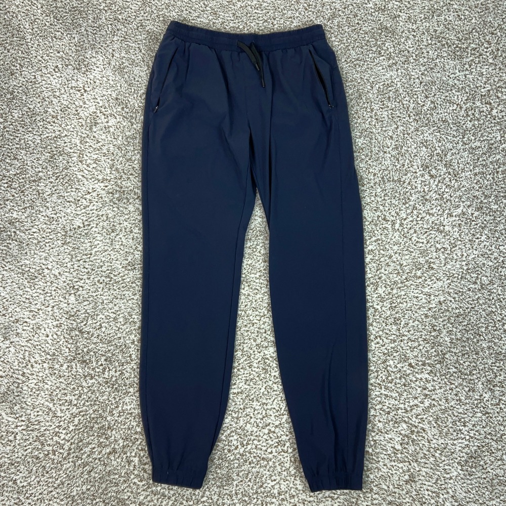UNRL Pants Mens Medium Navy Blue Jogger Athletic Stretch Workout Sports Gym Logo